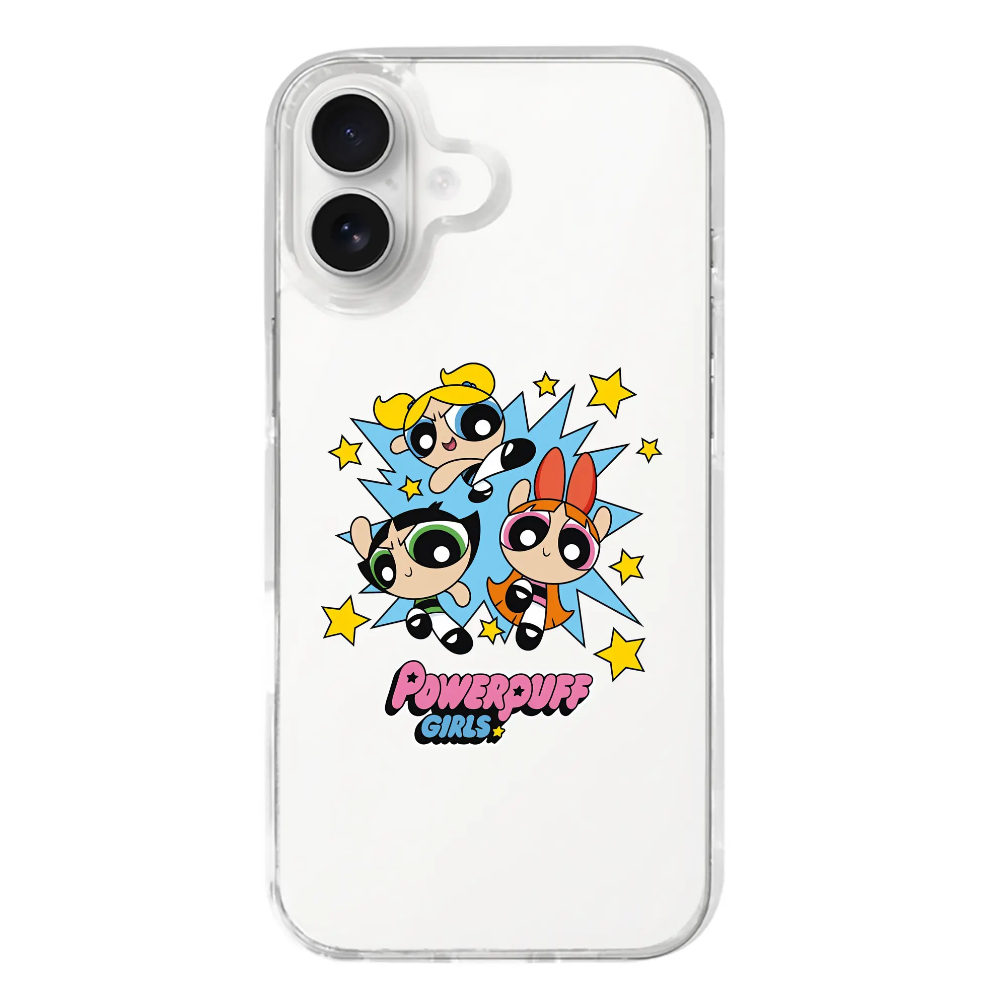 パワパフガールズ グッズ ブロッサム - iPhone 17シリーズ 透明スマホケース – 薄型・耐衝撃・精密フィット保護カバー